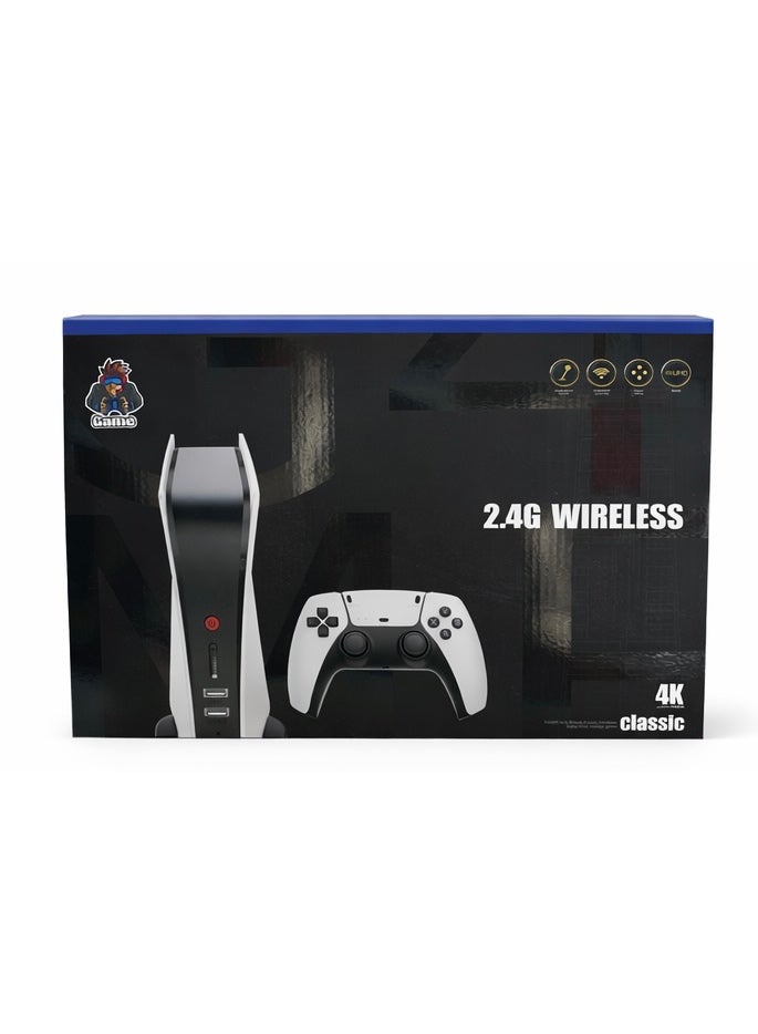 جايم جهاز ألعاب كلاسيكي 4K ألترا HD لاسلكي 2.4G مع يدين تحكم – ألعاب مدمجة – مخرج HDMI - Image 4